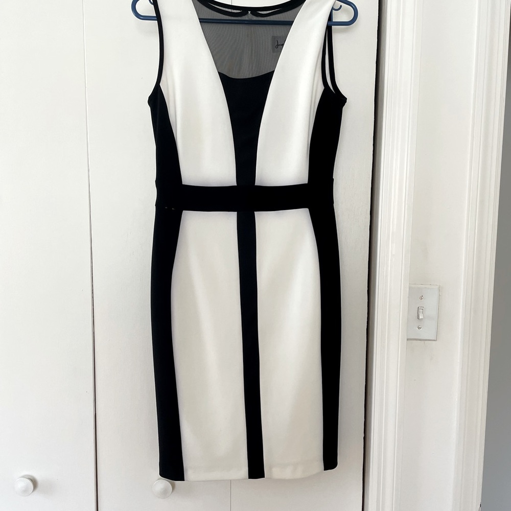 Classic black and white Joseph Ribkoff dress